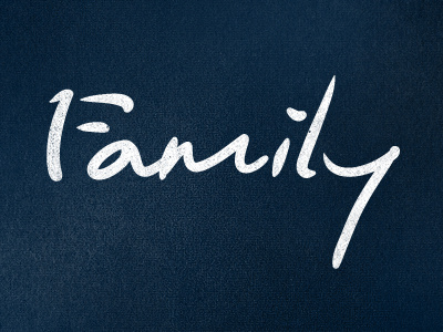 Family fun identity logo typography