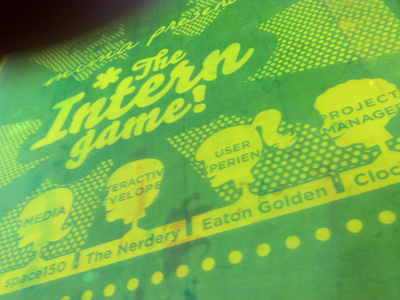 The Intern Game retro screenprint