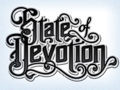 State of Devotion Logo art branding castle derrick castle design logo type typography