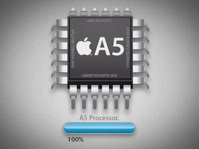 Icon A5 Processor 5 a5 apple icon infographic iphone processor