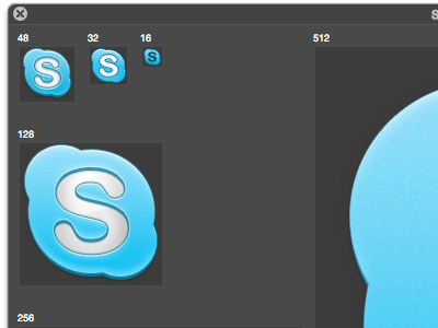 Skype Icon blue dock first grey icon mac os x redesign skype