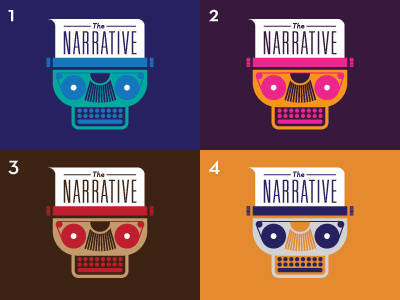 Narrative 1 Colors band illustration merch shirt typewriter