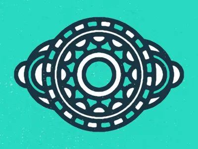 Stained glass blue illustration white