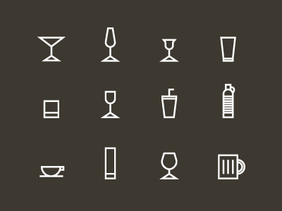 Drink Icons free icons illustration