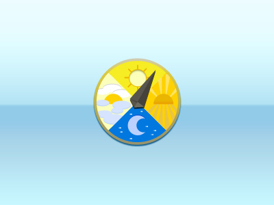 Time of Day afternoon blue clock dusk gauge morning night orange time ui