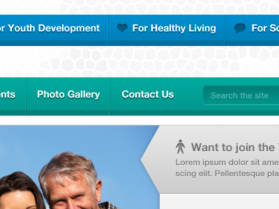 Navigation and Banners banner button css3 header helvetica neue homepage navigation
