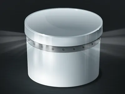 Time Capsule with Lid grey metal time capsule vector