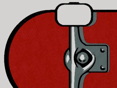 Skateboard design illustration poster