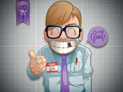 Ça c'est Gang ! gang gang crew geek illustration mascot nerd