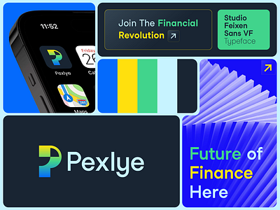 Pexlye Fintech Branding | Finance | Logo Design banking brand design brand identity branding design epayment fintech logo logotype management money pay payment visual identity