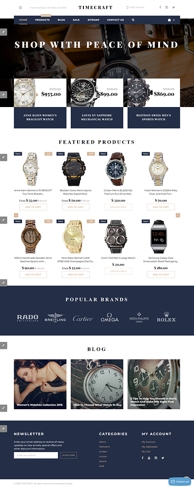 Shopify Watch Brand website design/shop/ecommmerce web 3d animation branding ecommerce website graphic design logo motion graphics shopify dropshipping shopify store shopify store design shopify website shopify website design shopify website redesign theme customization ui