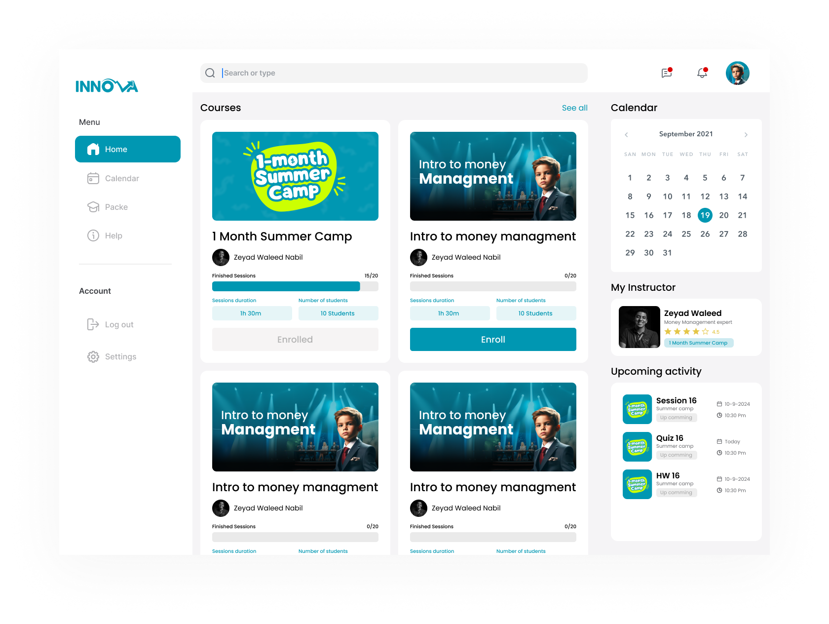 Example of Custom Mobile App UI/UX Design