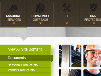 Icon Nav and Side Bar brown icons nav sharepoint side bar