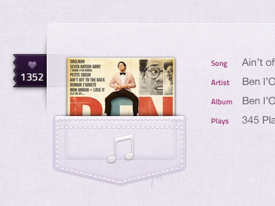 Tumblr Theme Audio Post album audio cover fabric music pocket sew texture tumblr