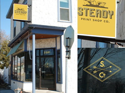 Signage decal logo print shop sign steady co