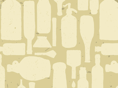 Bottles of every shape and size bottle brown hand drawn pattern seamless pattern tan texture