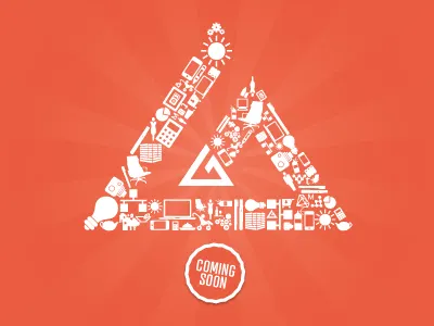 Coming Soon branding illustration logo web design