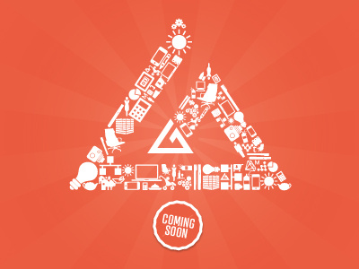 Coming Soon branding illustration logo web design
