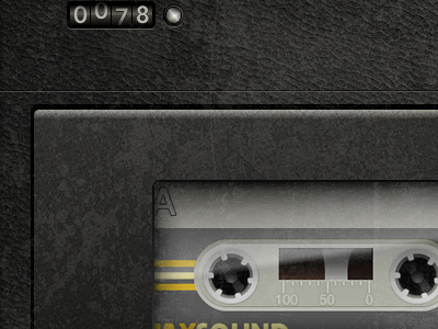 Deck Counter & Cassette cassette counter interface ipad ui vintage