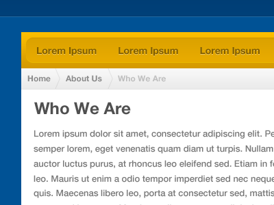Subpage breadcrumb helvetica neue navigation page web webpage website