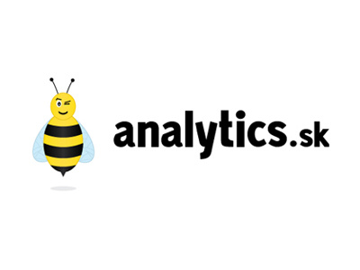 Analytics.sk logotype black blue logotype yellow