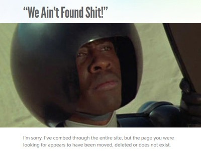 SpaceBalls 404 404 comb the desert html5 spaceballs video we aint found shit wordpress