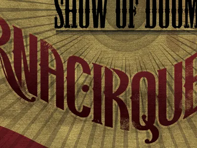 Alternacirque Poster black circus illustration illustrator lettering poster red texture typography vector