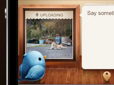 iPhone app - Scopy gui ios iphone twitter wood