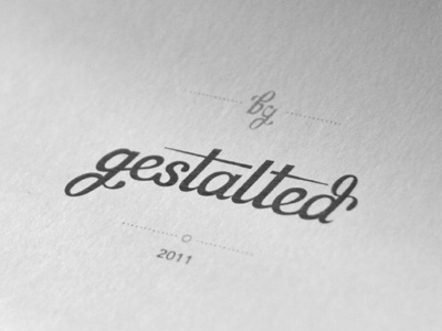 gestalted type logo type typography