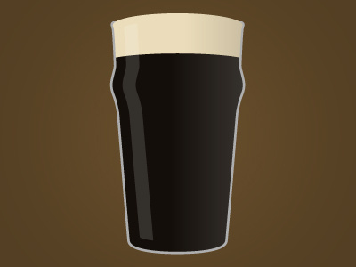 Hooray Beer! beer gradients illustration