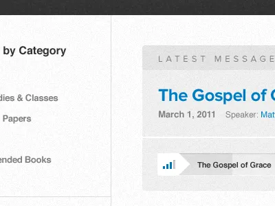 Sermon Audio audio church media player sermon