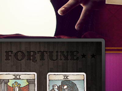 Fortune coney island fortune maroon purple wood