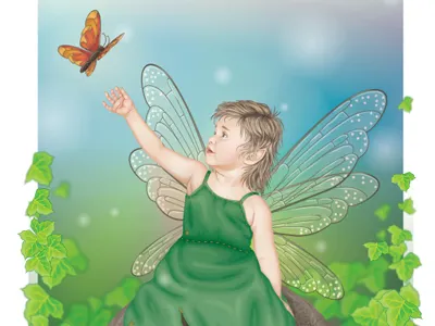 Vector Elf Fairy Child adobe fantasy illustration illustrator vector