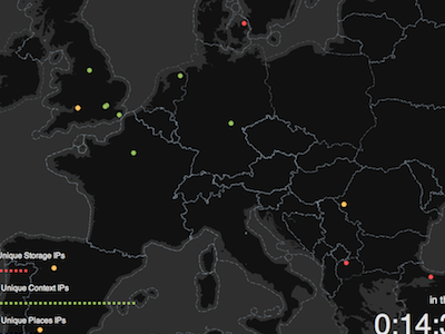 Live Calls dashboard location calls map stats