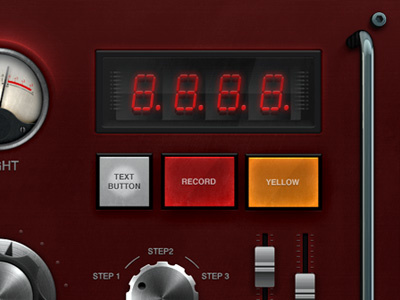 UI Rack Pro 7 Freebie interface rack red switch ui user ux