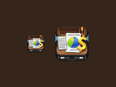 Briefcase Icon briefcase calculator ios iphone