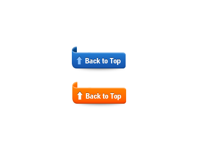 Back to Top Button back blue button design designer hover new york orange top