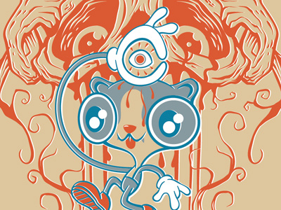 Wurship apparel cartoon character drawing illustration yeti zombie