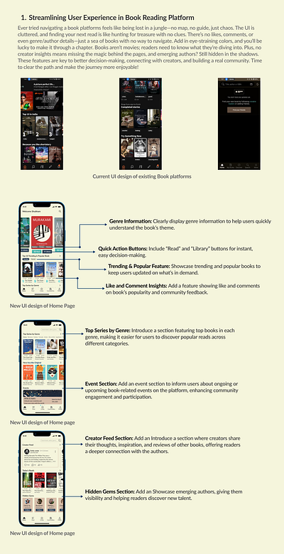 Streamlining User Experience in Book Platform design ui ux