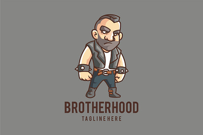 Punk Brotherhood beard cartoon character design graphic graphic design illustration logo punk