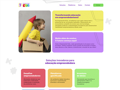 Empreende Kids branding graphic design ui