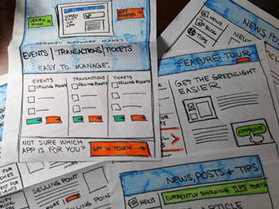 Marker Comps, wider shot apps comps design markers proofs sketches ui websites wireframes