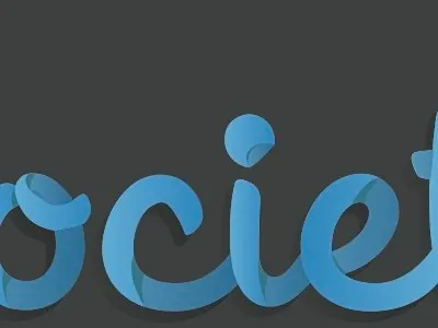 Annual Review ribbon type ribbon type typography