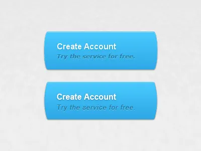 CSS3 vs Photoshop blue buttons css3 ui