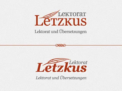 Letzkus Lektorat Logotype custom feather hand drawn logo logotype mohldesign symbol type web