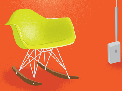 Eames rocker illustration