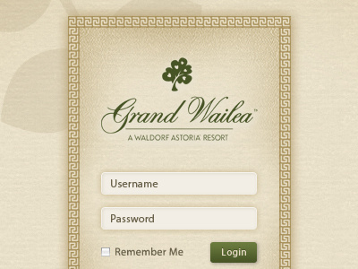 More Login Fields green myriad pro pattern texture