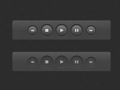 Playback Buttons buttons photoshop playback button ui