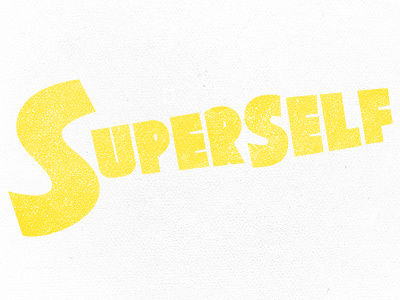 SUPERSELF custom type super typography yellow