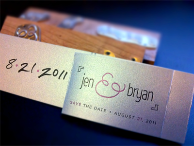 Save-the-Dates finished gotham handwritten letterpress save the date wasabi wedding